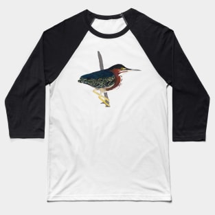 Green Heron Baseball T-Shirt